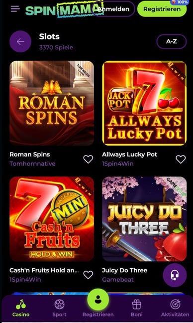 Najlepsze z Spinmama Casino – Twoje miejsce na wygraną